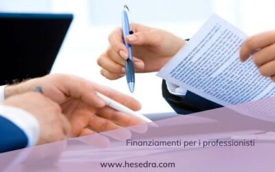 Aiutiamo i professionisti a ottenere finanziamenti